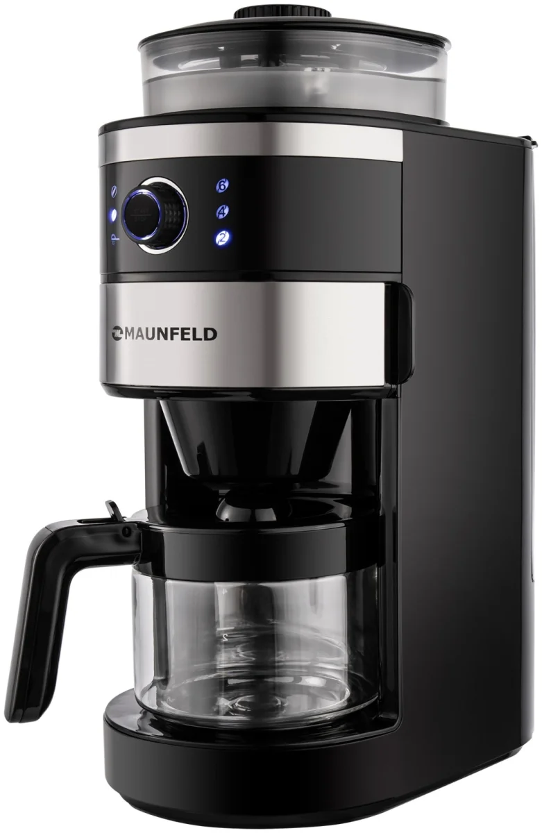 Кофемашина капельного типа maunfeld mf-731bk