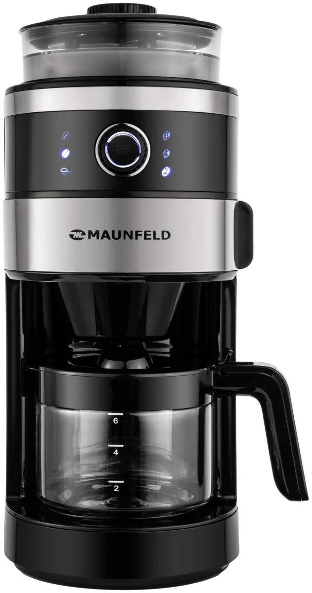 Кофемашина капельного типа maunfeld mf-731bk 3