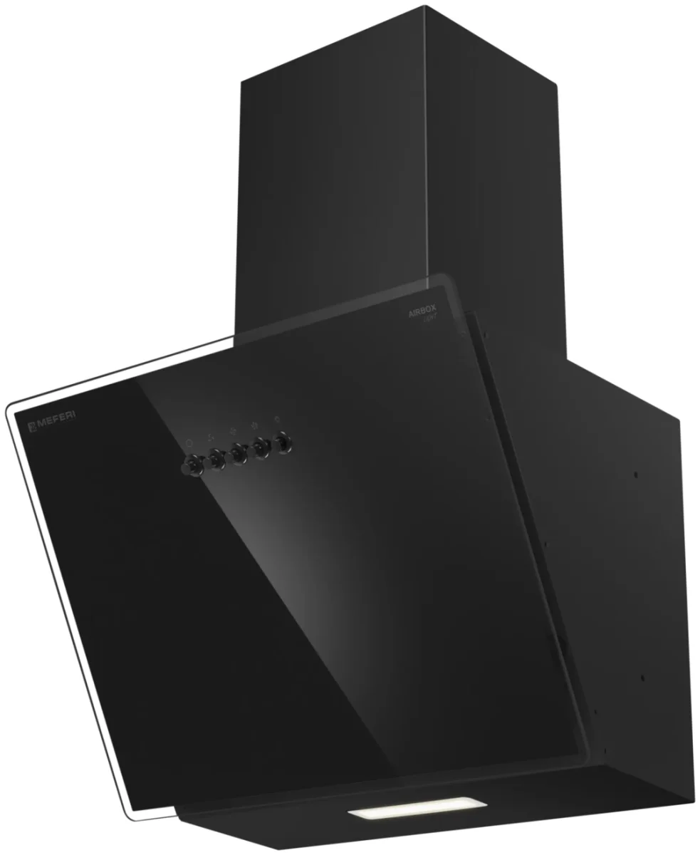 Вытяжка наклонная пристенная AIRBOX45BK LIGHT