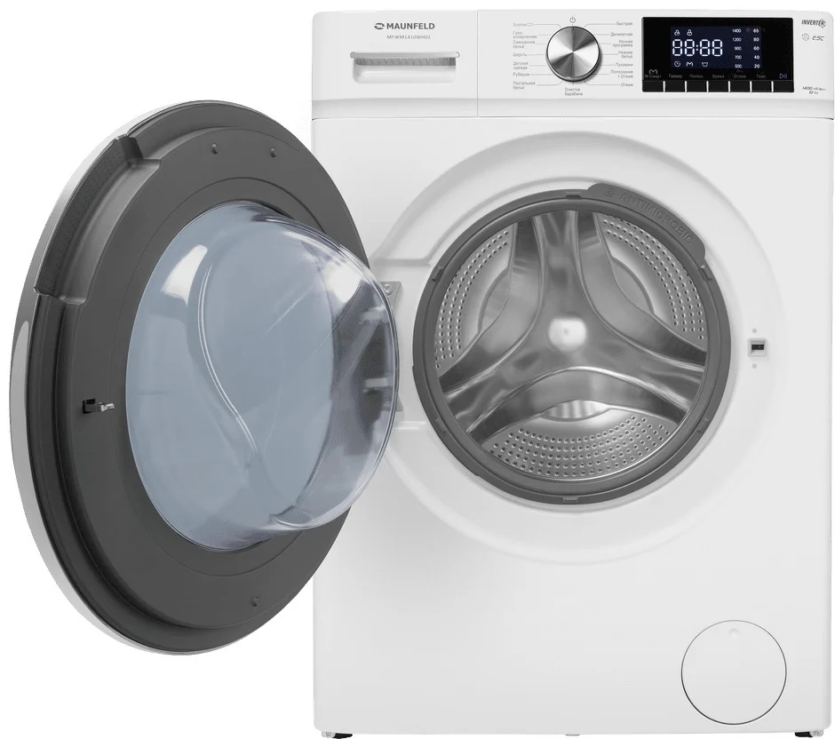 Стиральная машина c инвертором maunfeld mfwm1410wh02 8