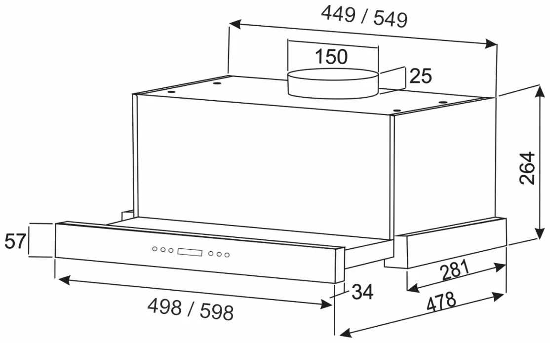 Вытяжка кухонная EXITEQ EX-1145 black, , шт 6