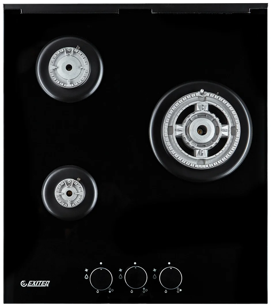 Встр-ая варочная газовая поверхность EXITEQ EXH-211 black, , шт 3