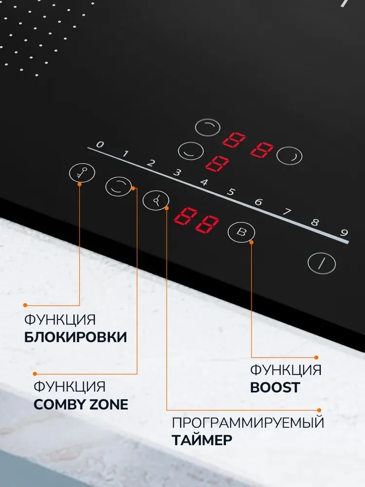 MILLEN MIH 452 BL панель стеклокерамическая индукционная 2