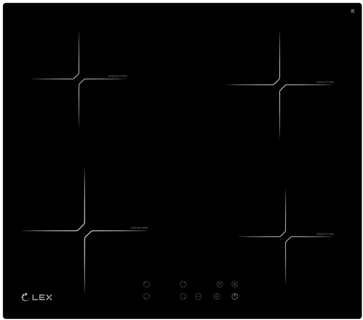 LEX HI 6040 BL  панель стеклокерамическая индукционная