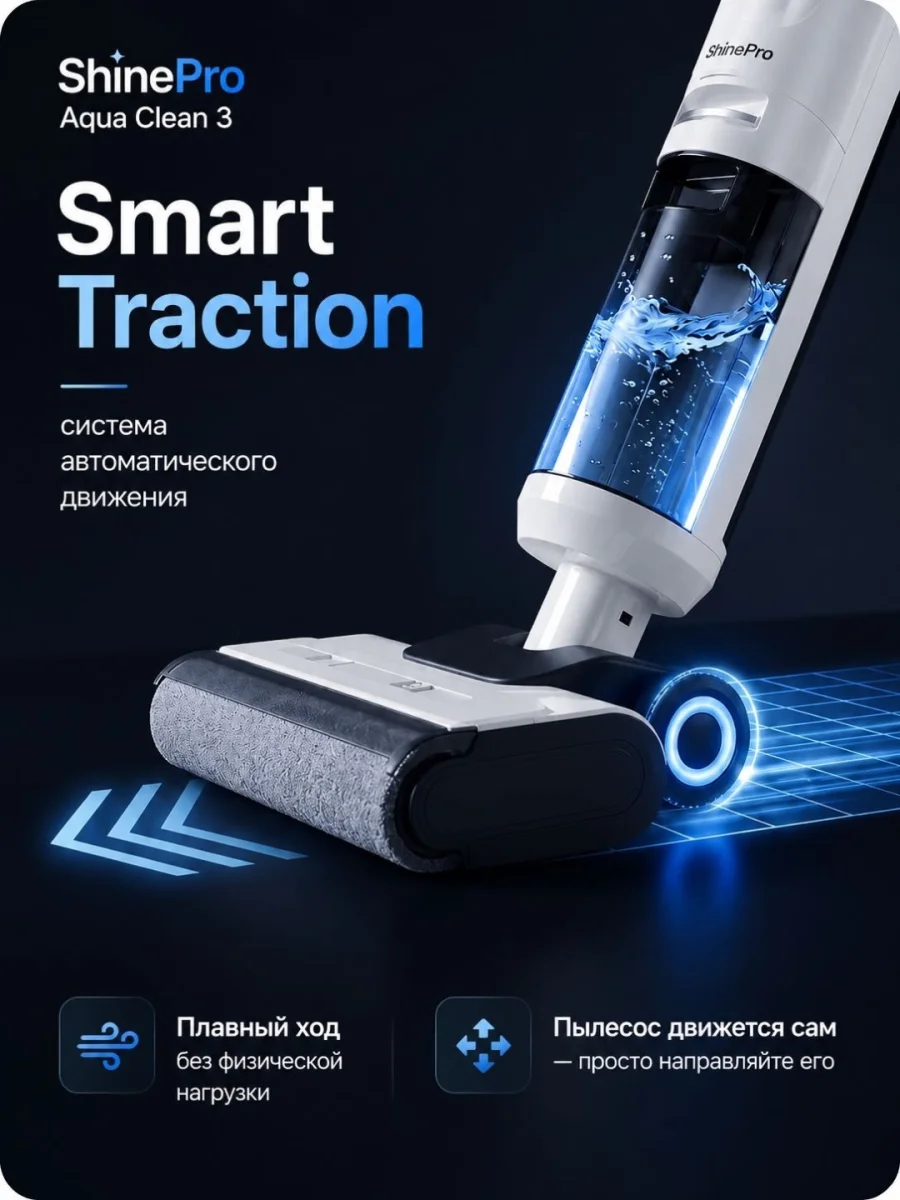 ShinePro пылесос с влажной уборкой Aqua Clean 3 3