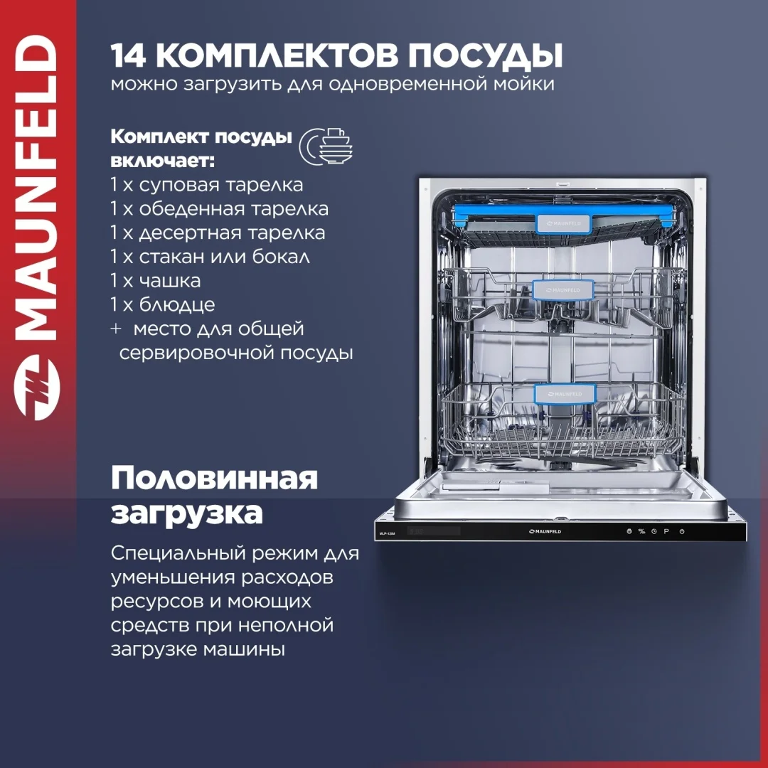 Посудомоечная машина MAUNFELD MLP-12IM 3