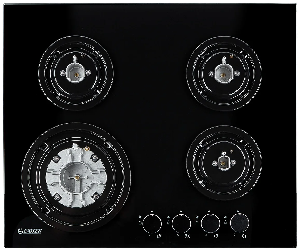 Встр-ая варочная газовая поверхность EXITEQ EXH-212 black, , шт 11