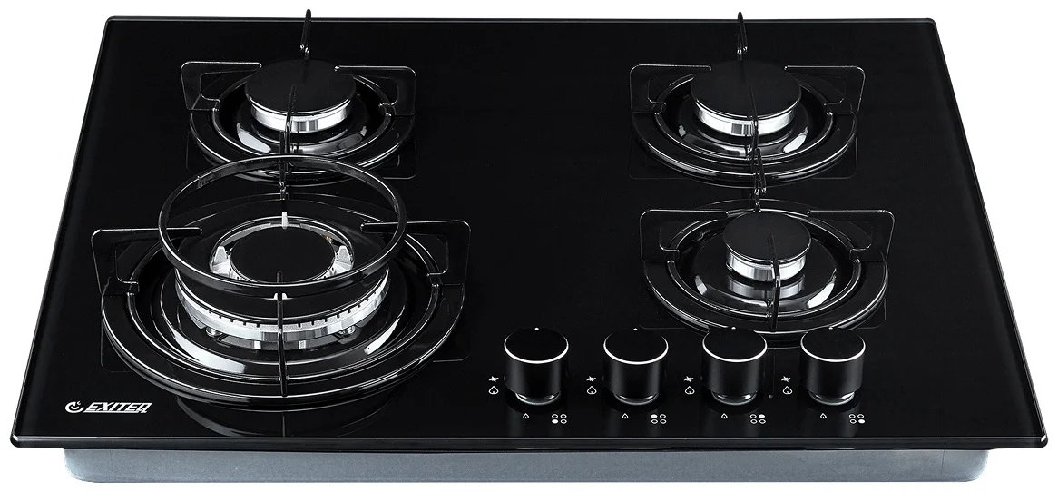 Встр-ая варочная газовая поверхность EXITEQ EXH-212 black, , шт 6