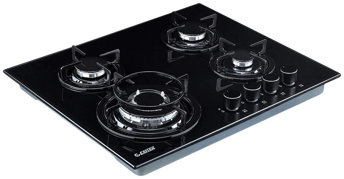 Встр-ая варочная газовая поверхность EXITEQ EXH-212 black, , шт 7