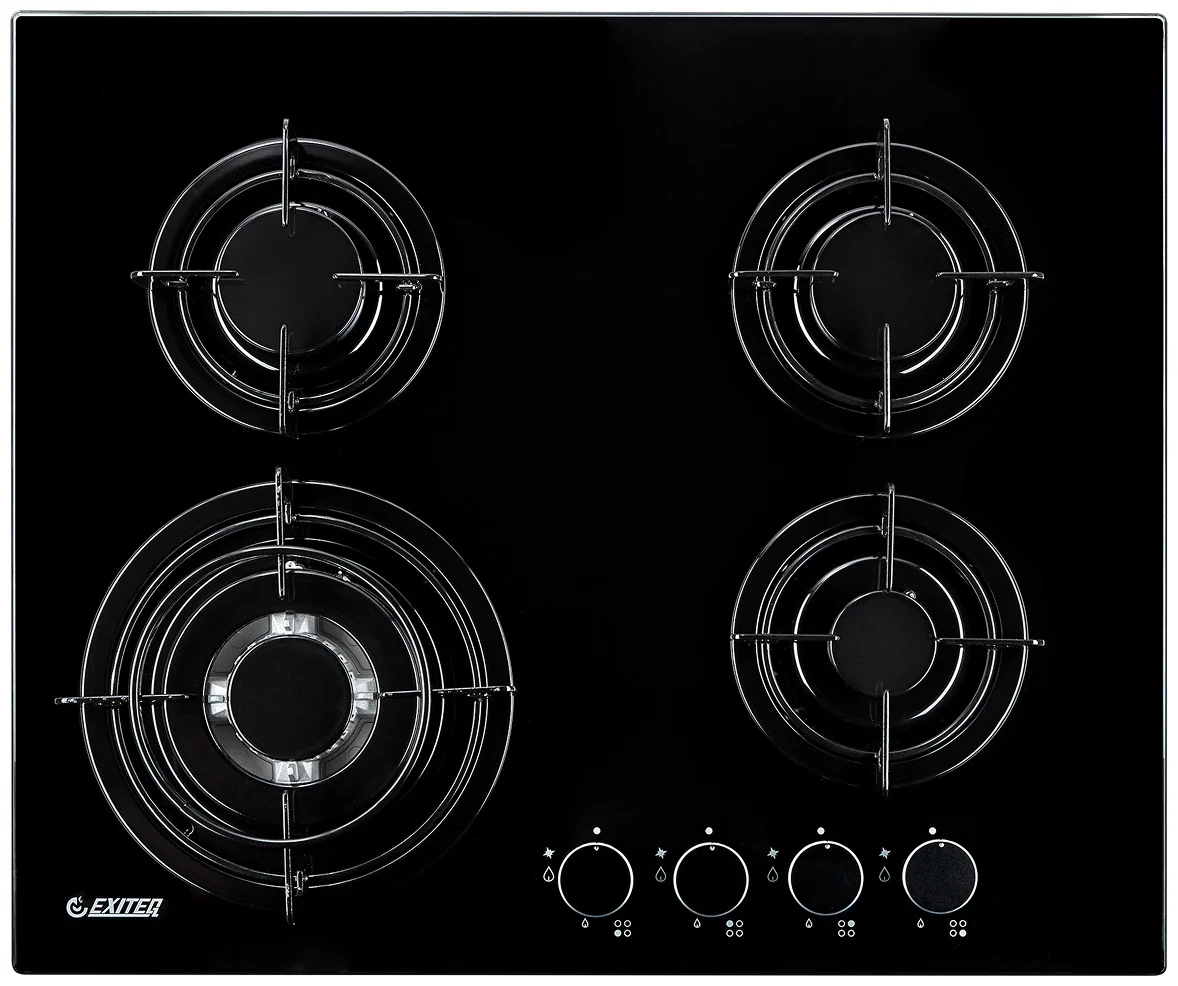 Встр-ая варочная газовая поверхность EXITEQ EXH-212 black, , шт 8