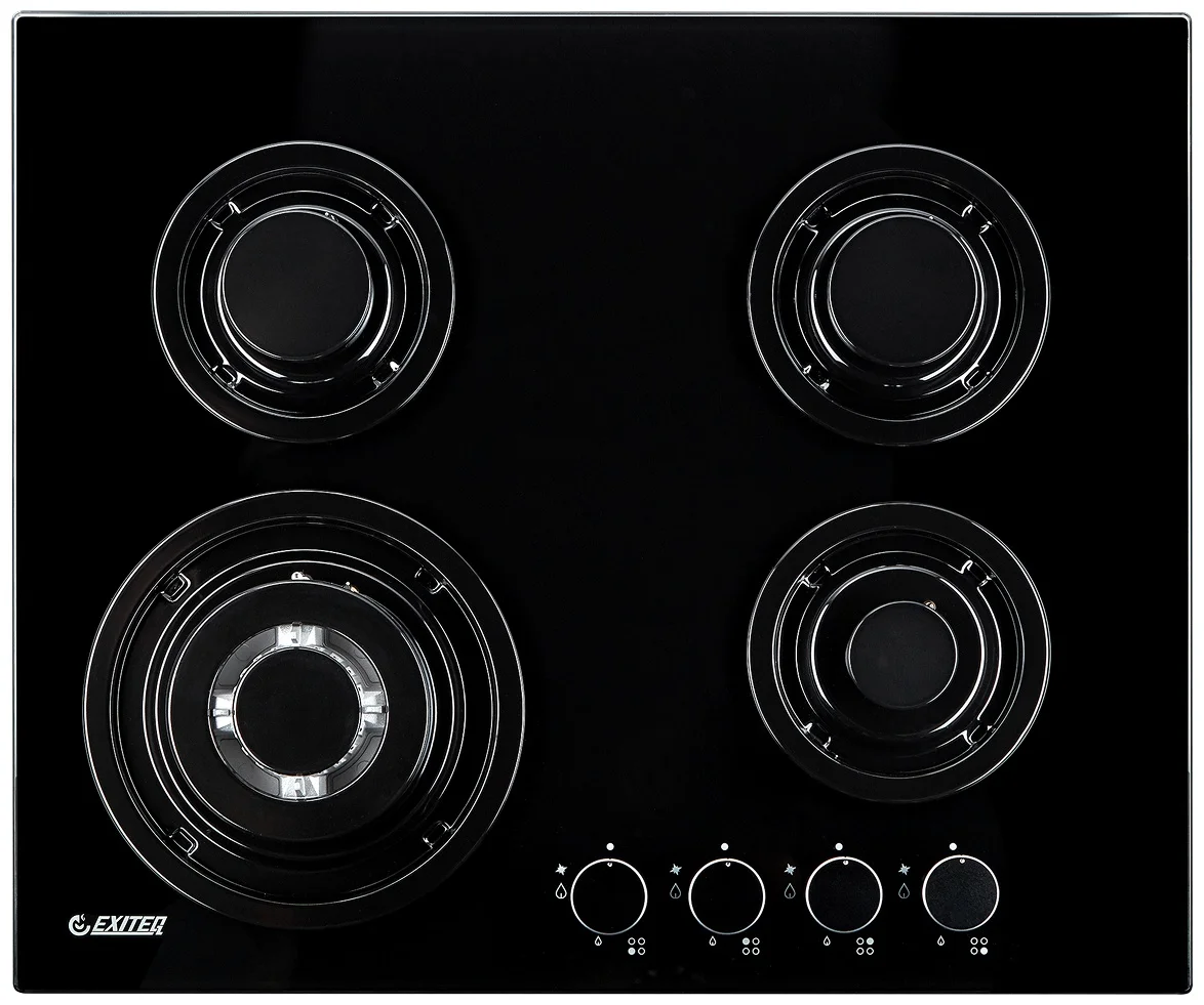 Встр-ая варочная газовая поверхность EXITEQ EXH-212 black, , шт 9