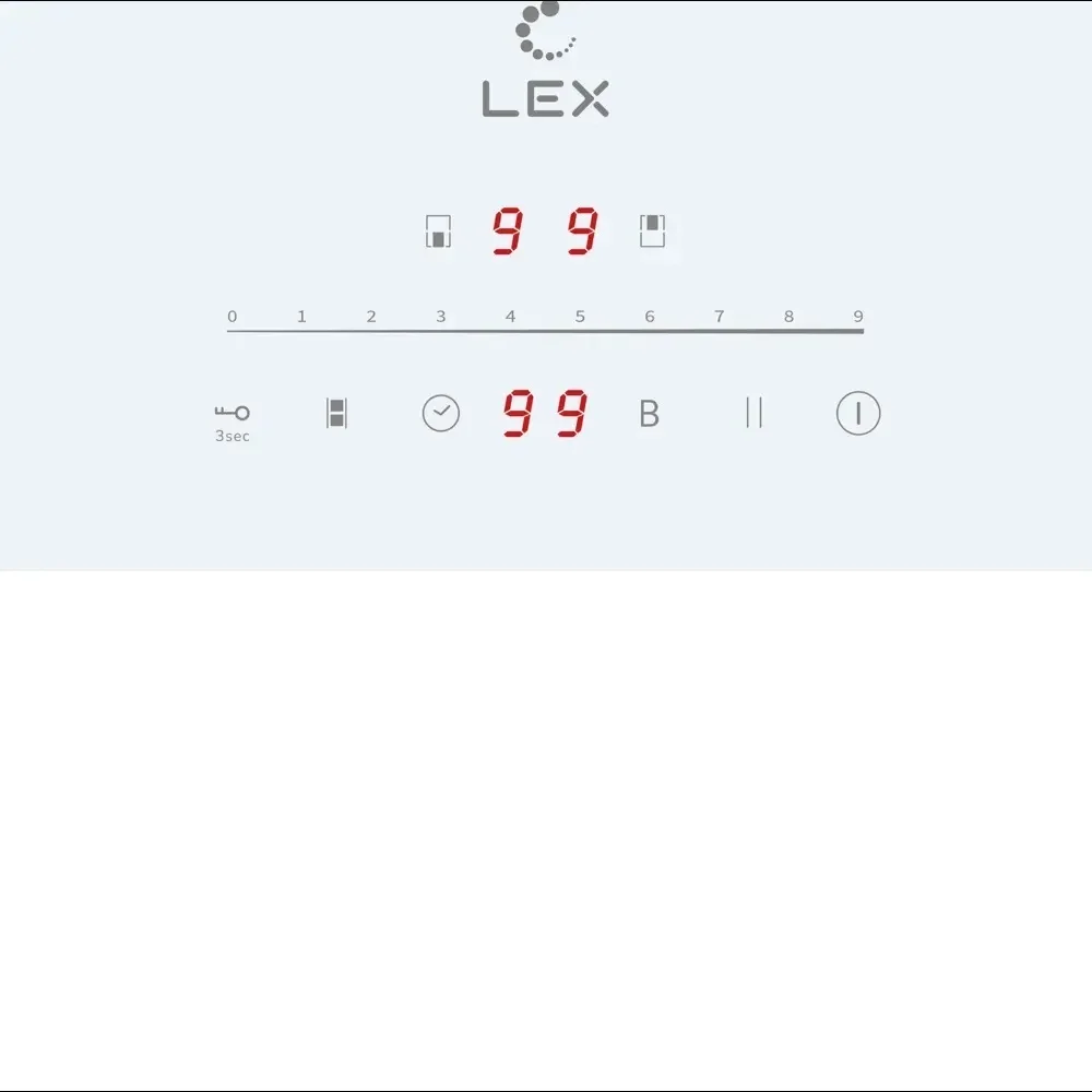 LEX EVI 321A WH панель стеклокерамическая индукционная 2