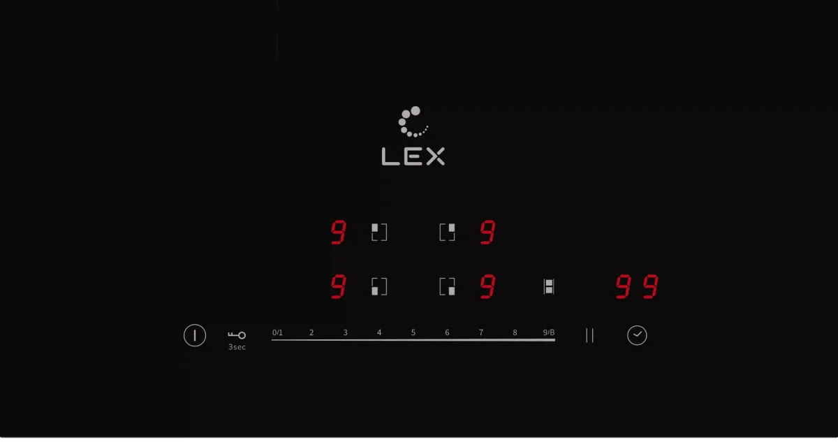 LEX EVI 641B BL панель стеклокерамическая индукционная 2