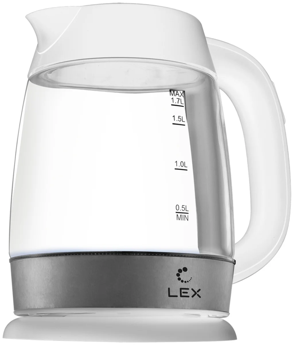 LEX LX-30011-2, чайник электрический (белый)