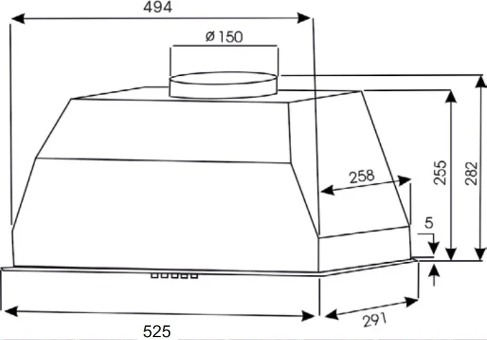 Вытяжка кухонная EXITEQ EX-1376, , шт 5