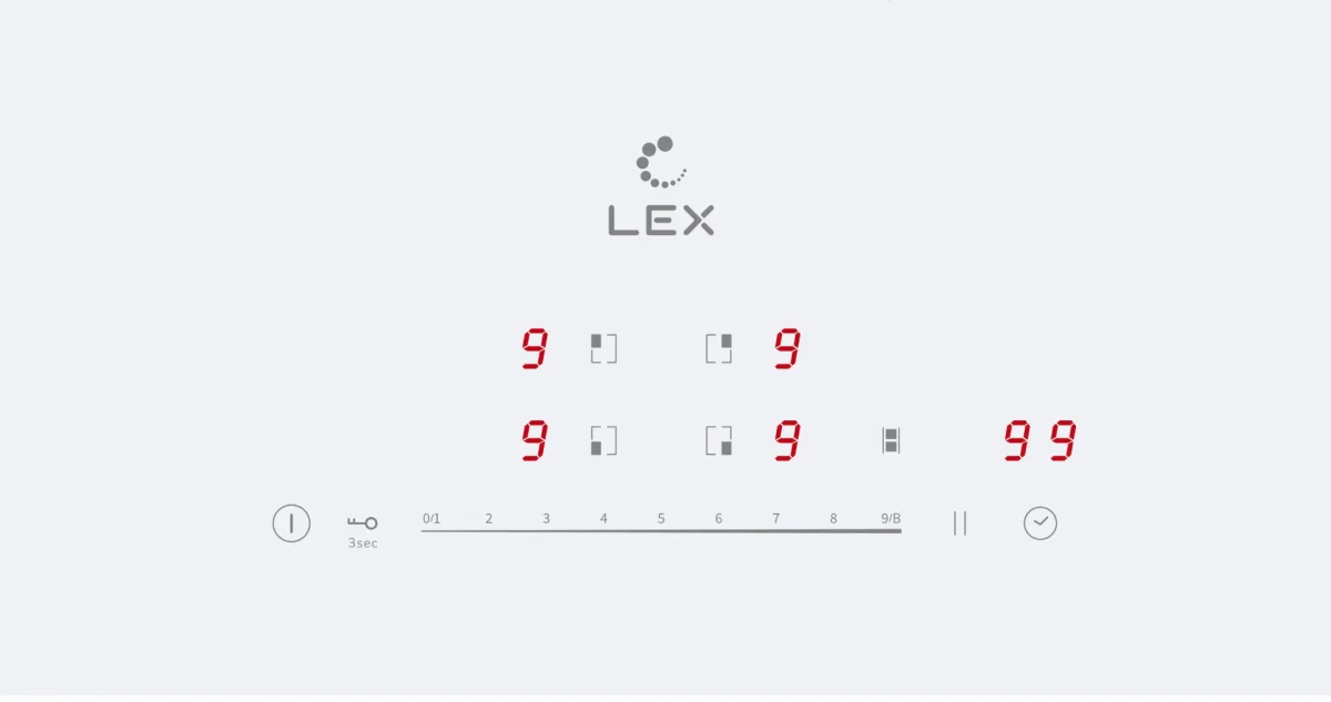 LEX EVI 641B WH панель стеклокерамическая индукционная 2