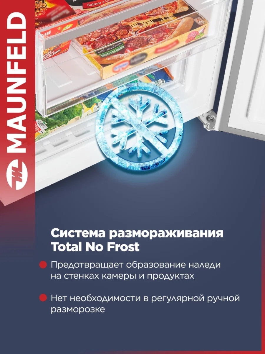 Холодильник MAUNFELD MFF200NFWE белый 3