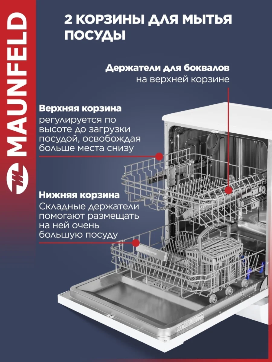 Посудомоечная машина MAUNFELD MWF08S 3