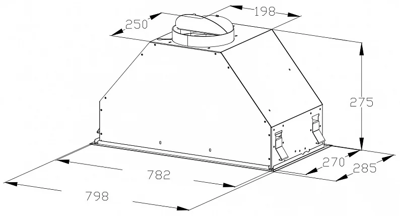 Вытяжка KORTING KHI 9828 GN 3