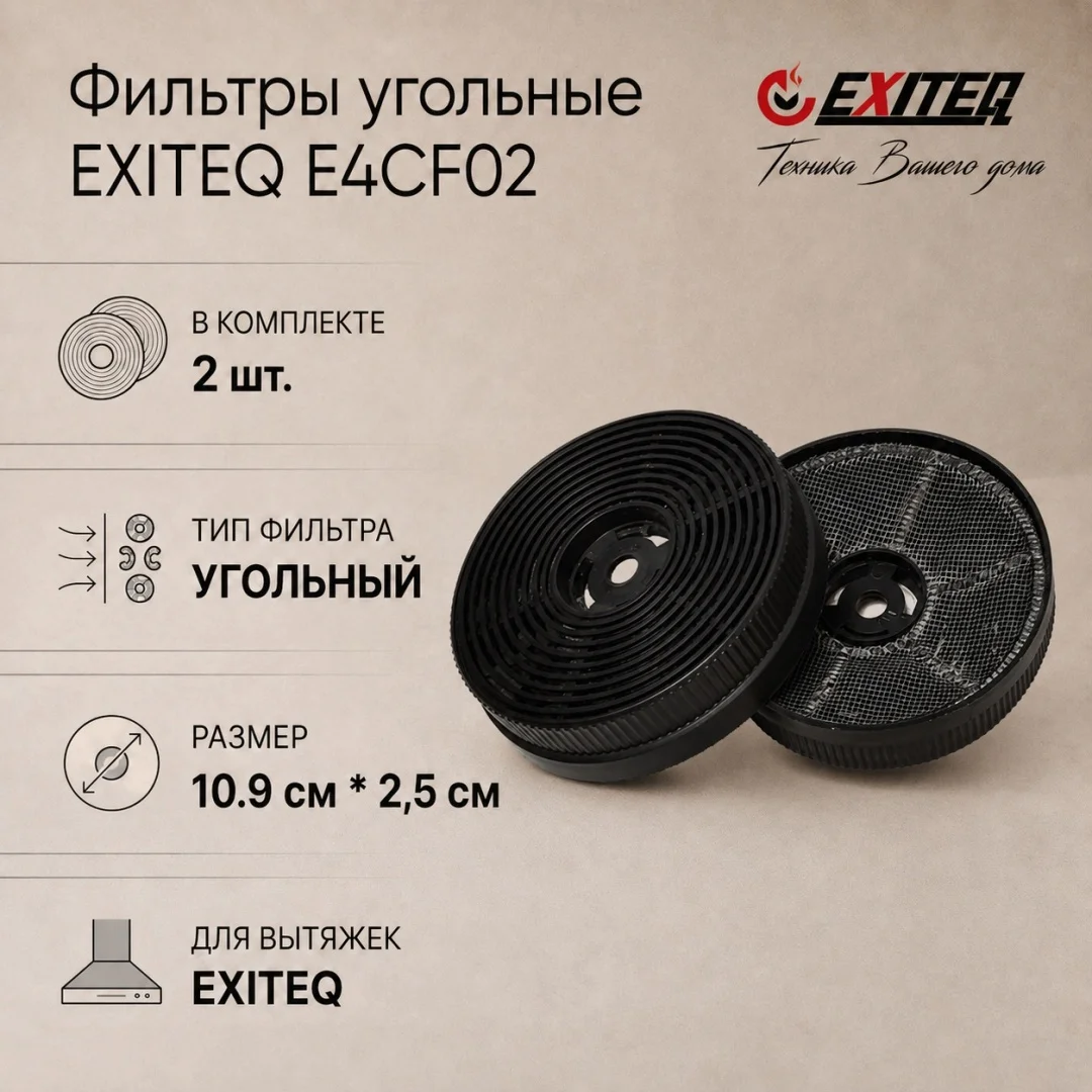 Фильтр угольный E4CF02 (комплект), , компл