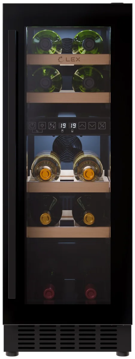 LEX LWD3017BL dual zone винный холодильный шкаф