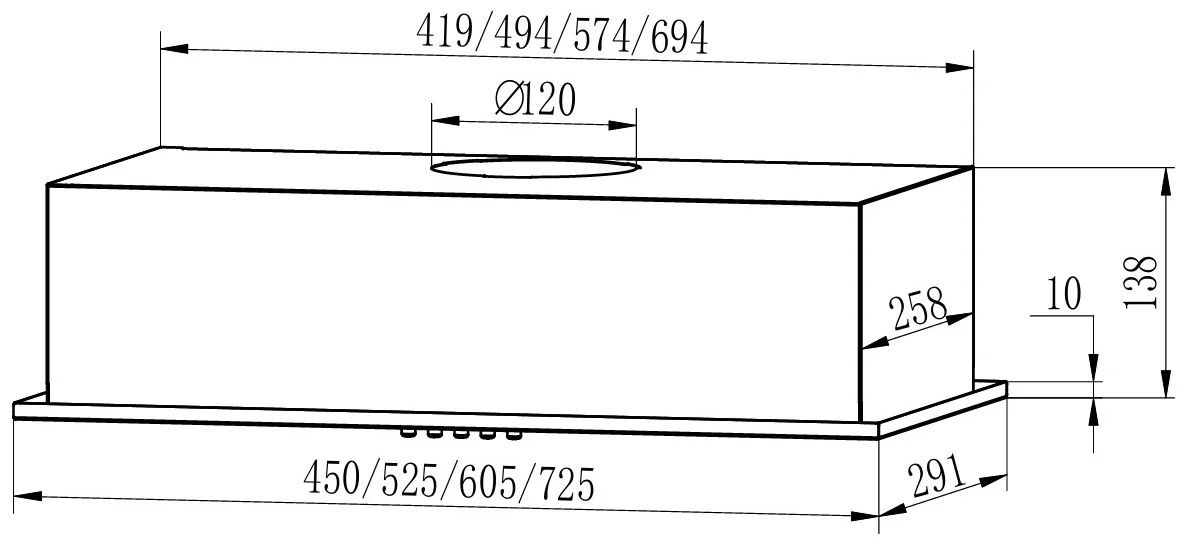 Вытяжка кухонная EXITEQ EX-1525 black, , шт 11