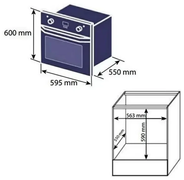 Духовой шкаф EVELUX EO 637 PB 2