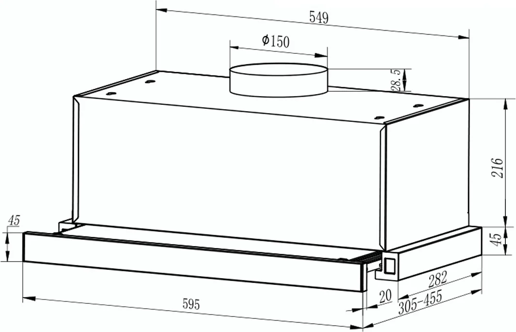 Вытяжка кухонная EXITEQ EX-1536 black, , шт 14