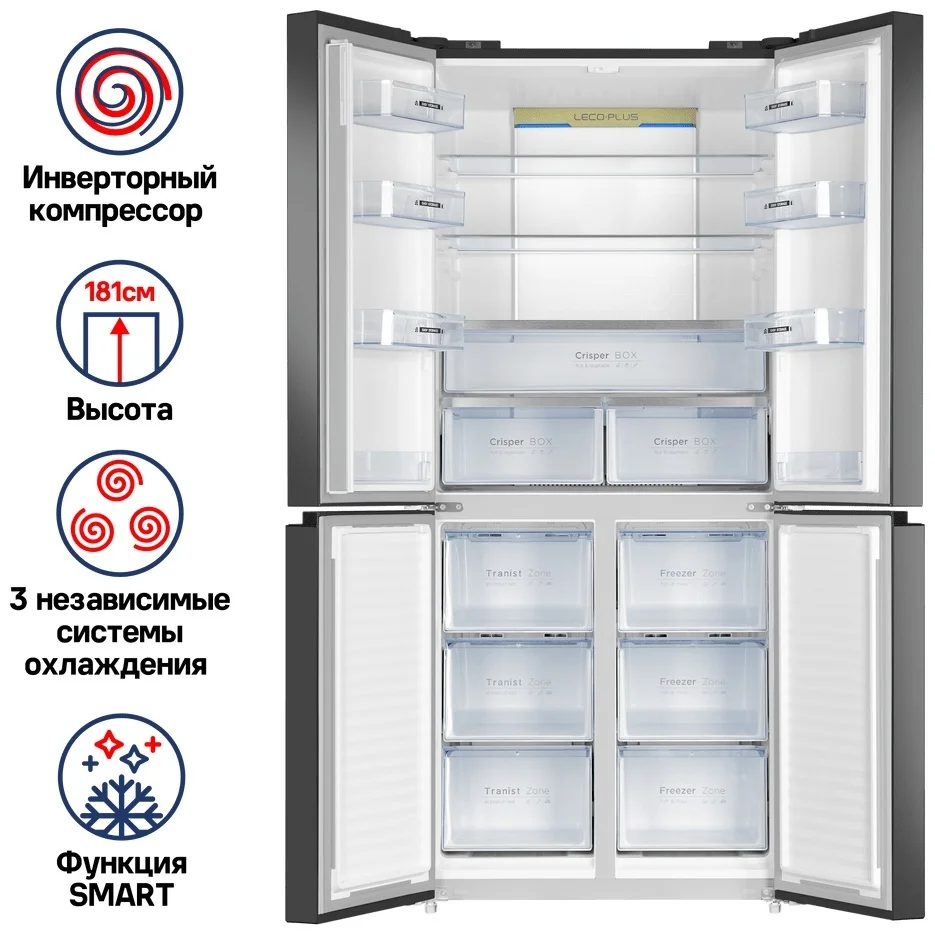 Холодильник с инвертором MAUNFELD MFF181NFSB 13
