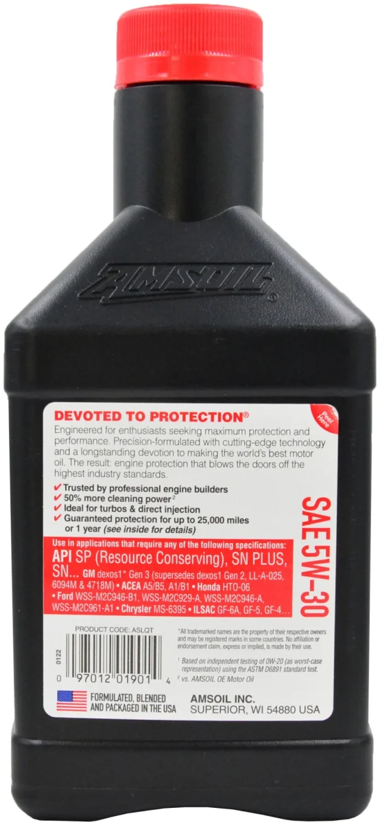 Моторное масло Синтетическое AMSOIL Signature Series 5W-30 0,946 литра 3