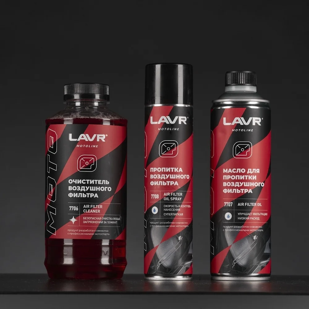 Очиститель воздушных фильтров мотоцикла LAVR MOTOLINE, 1 л / Ln7706 7