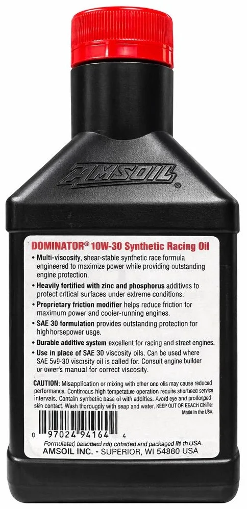 Синтетическое моторное масло Amsoil Synthetic 10W30 OE Motor Oil (1qt) 2