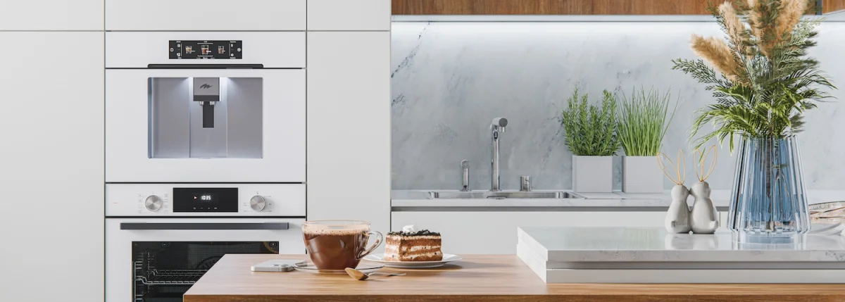 MILLEN MBCM 8801 WH , встриваемая автоматическая кофемашина (белая) 2