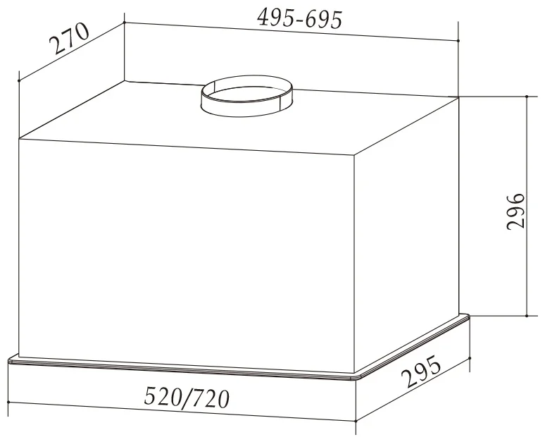 MILLEN  MBKHG 601 WH вытяжка 9