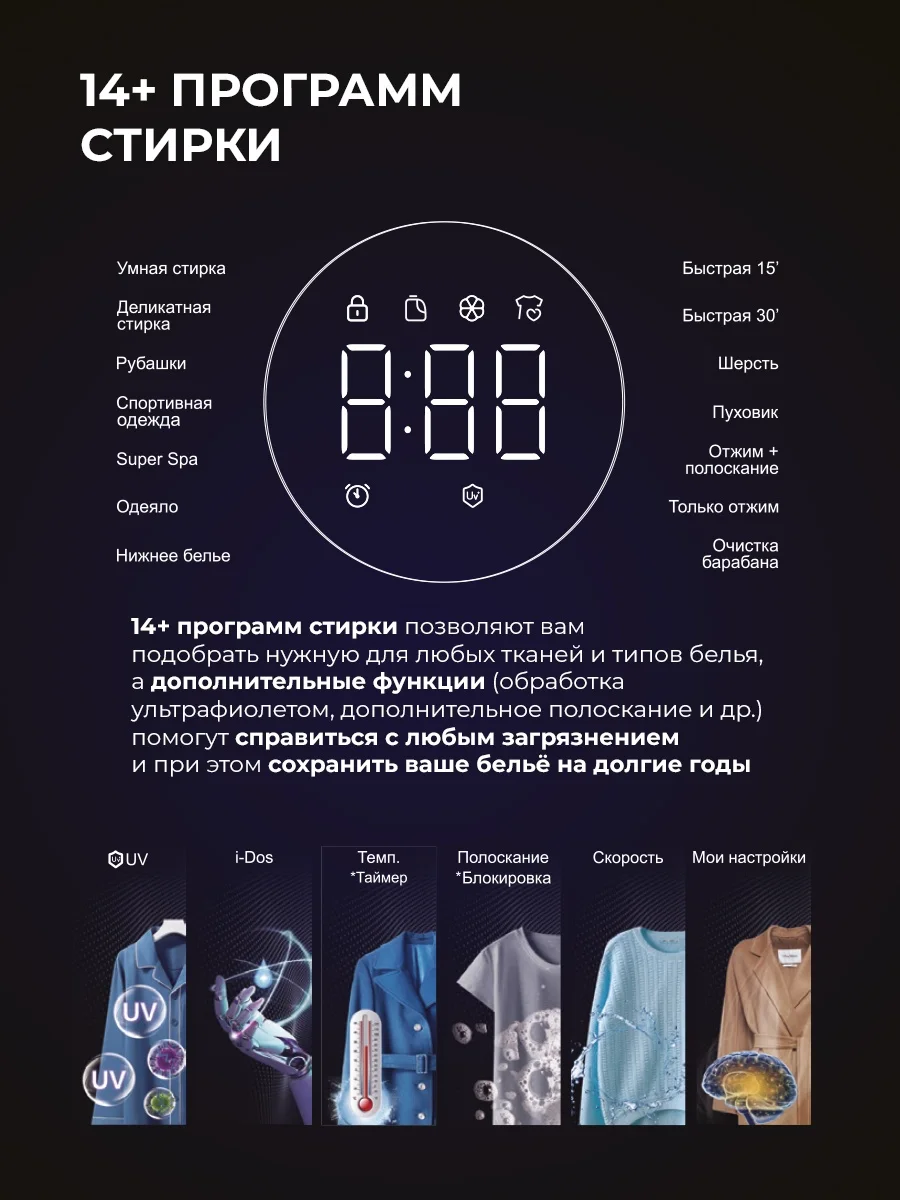 Стиральная машина LEX LWM12012WIDD Lux 3