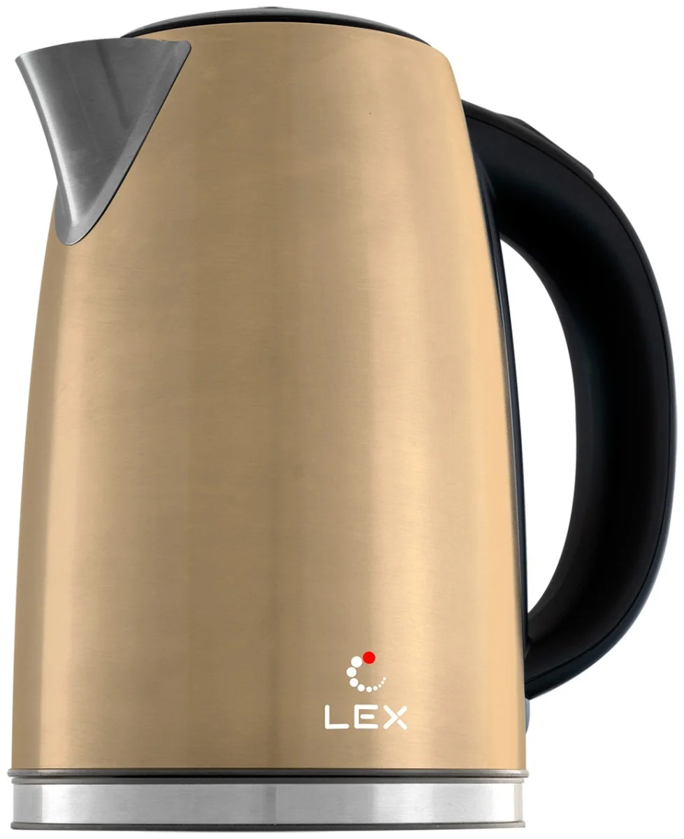 LEX LX-30021-3, чайник электрический (бежевый)