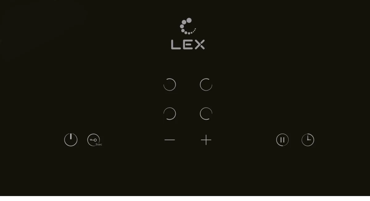 LEX EVH 640A BL  панель стеклокерамическая электрическая 2