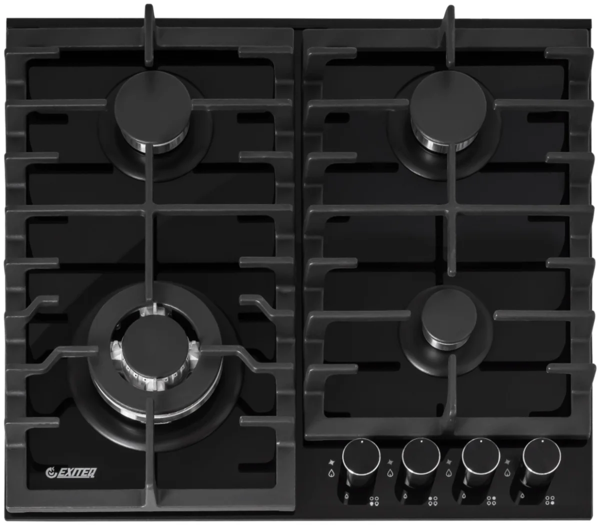 Встр-ая варочная газовая поверхность EXITEQ EXH-204 black, , шт 6