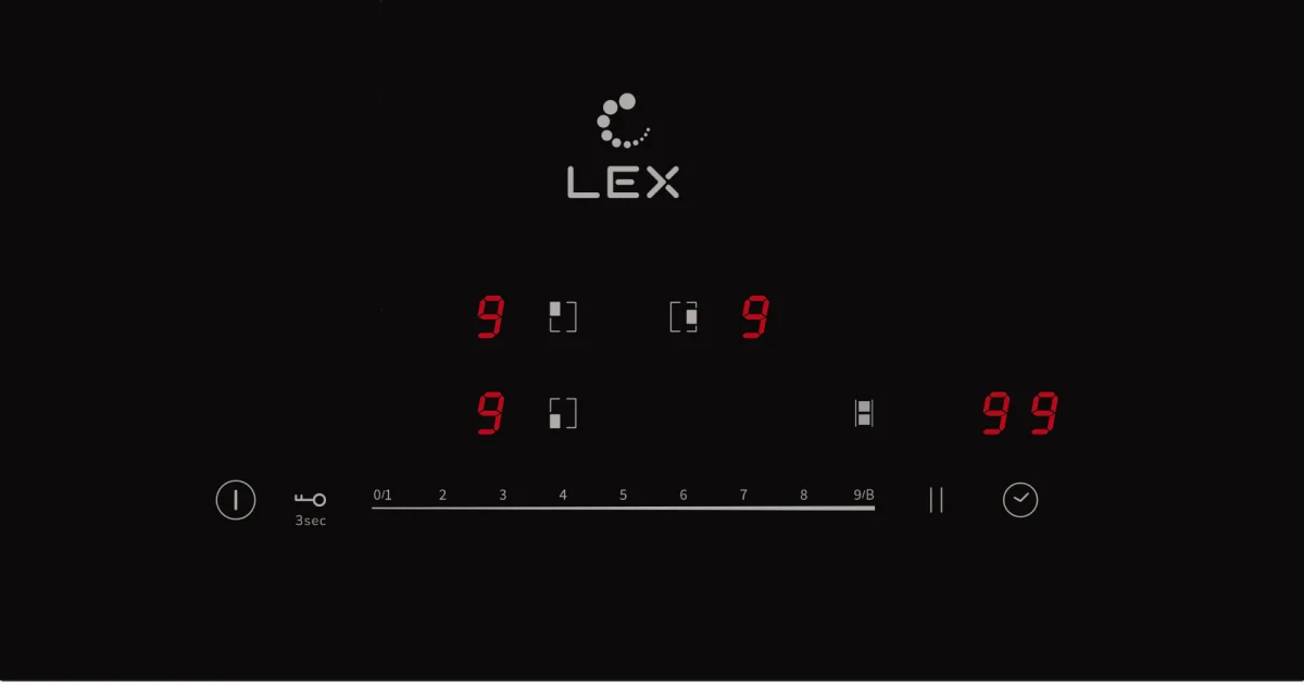 LEX EVI 631A BL панель стеклокерамическая индукционная 2