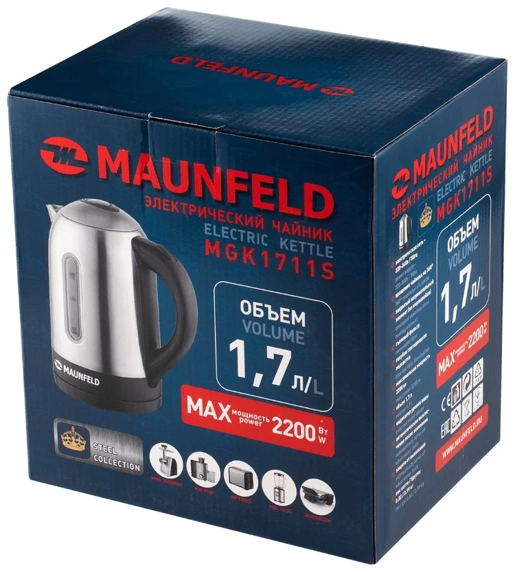Чайник MAUNFELD MGK1711S 12
