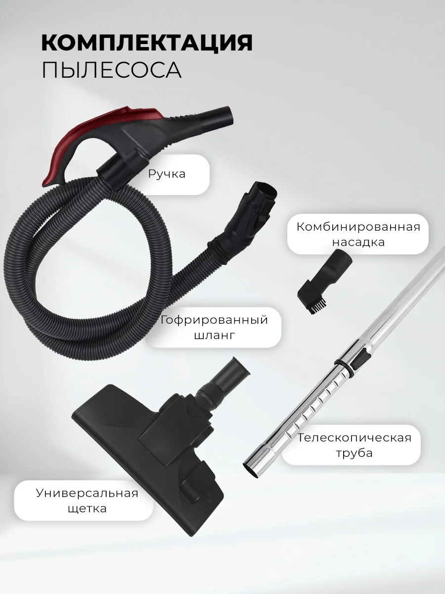 LEX LXVCB 7031 пылесос, мешковый, сухой уборки 2000Вт 5