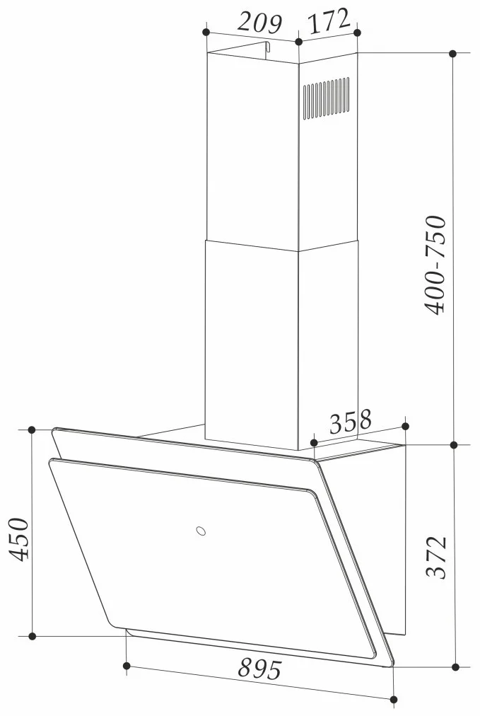 Вытяжка кухонная EXITEQ EX-1129 black, , шт 5