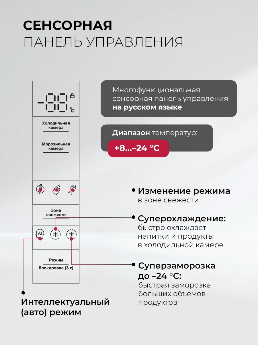 LEX LCD485GRID - холодильник отдельностоящий 9