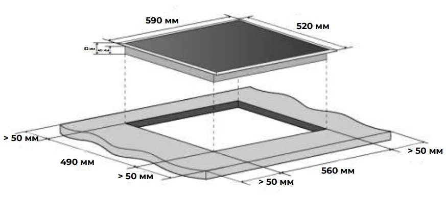 Варочная панель электрическая MEH604BK ULTRA 2